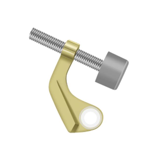 Deltana - Hinge Pin Stop, Hinge Mounted for Brass Hinges - Polished Brass