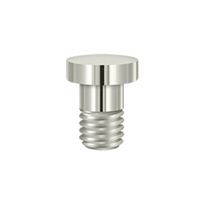 Deltana - Extended Button Tip for Solid Brass Hinges - Polished Nickel