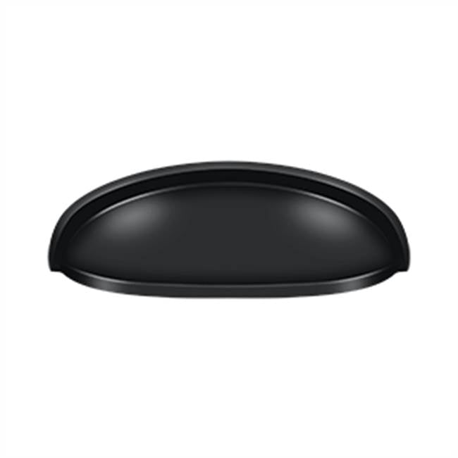 Deltana - Elongated Shell Pull 4-1/2'' - Paint Black