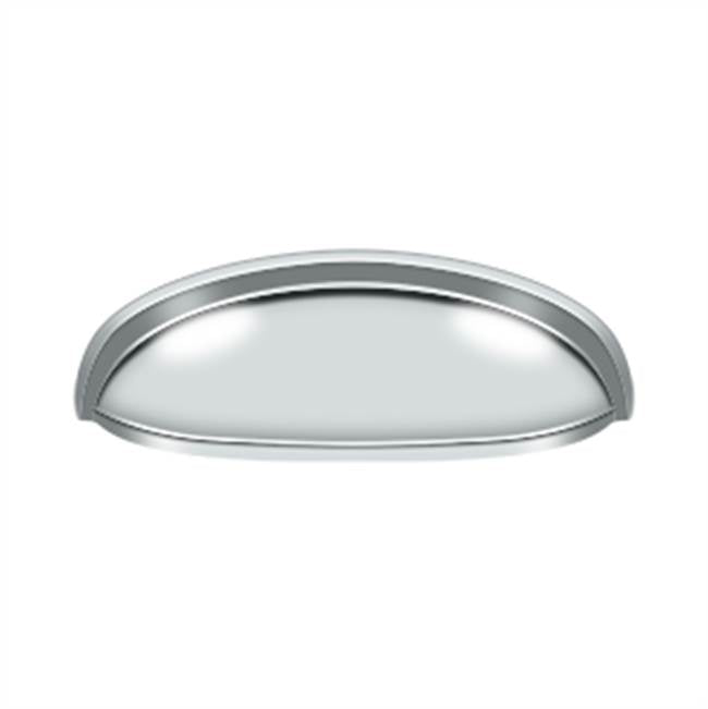 Deltana - Elongated Shell Pull 4-1/2'' - Polished Chrome