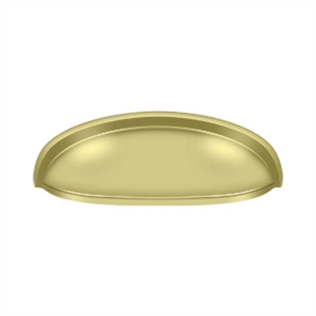 Deltana - Elongated Shell Pull 4-1/2'' - Polished Brass