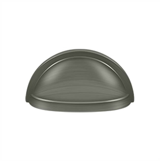 Deltana - Oval Shell Handle Pull 3-1/2'' - Antique Nickel
