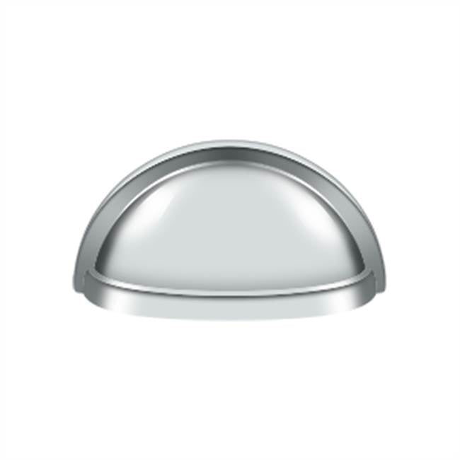 Deltana - Oval Shell Handle Pull 3-1/2'' - Polished Chrome