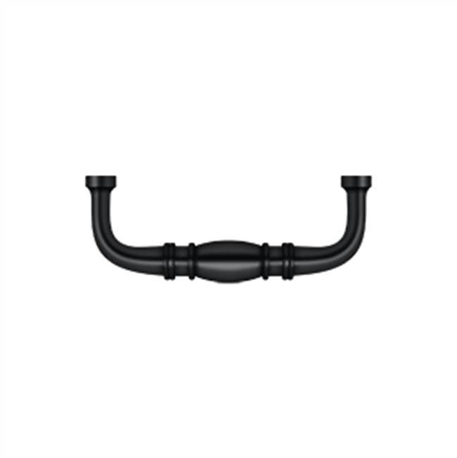 Deltana - Colonial Wire Pull, 3'' - Paint Black