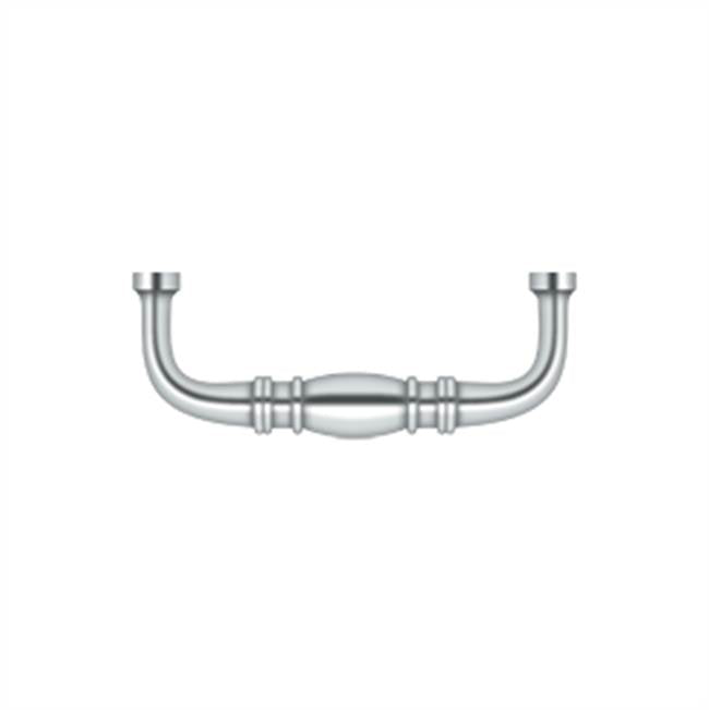 Deltana - Colonial Wire Pull, 3'' - Polished Chrome