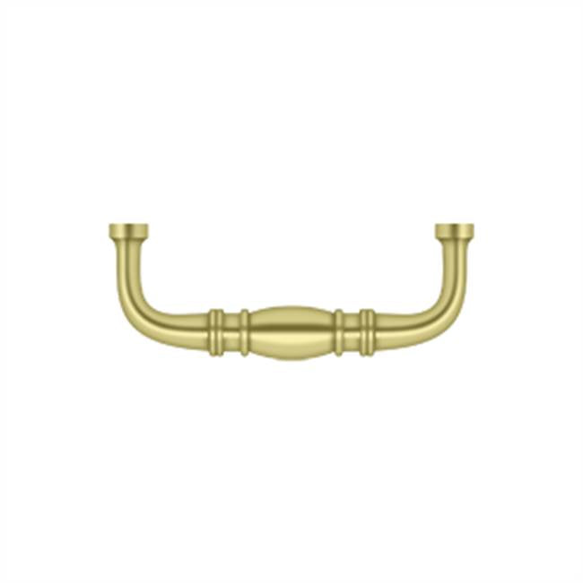 Deltana - Colonial Wire Pull, 3'' - Polished Brass