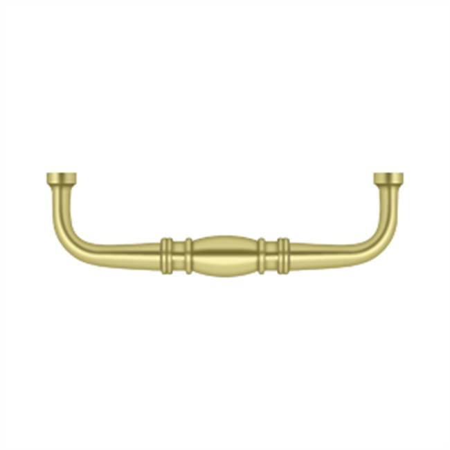 Deltana - Colonial Wire Pull, 4'' - Polished Brass