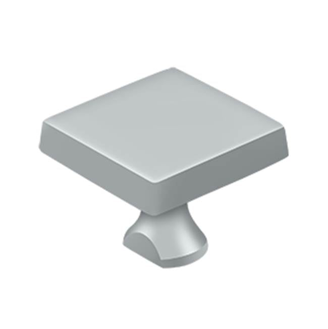 Deltana - Solid Brass Square Knob For HD Bolt - Brushed Chrome