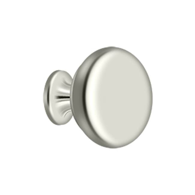 Deltana - Knob Round Solid - Polished Nickel