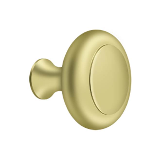 Deltana - Knob HD w/ Groove - Polished Brass