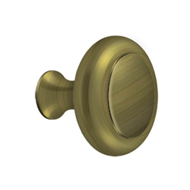 Deltana - Knob HD w/ Groove - Antique Brass