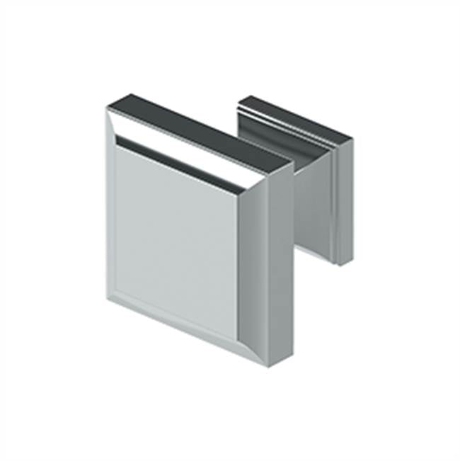 Deltana - Square Knob, Decorative, 1-3/16'' x 1-3/16'' - Polished Chrome