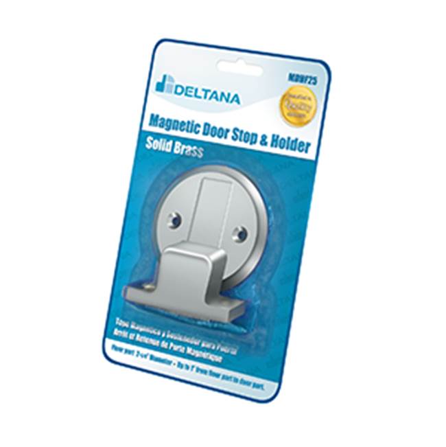 Deltana - Magnetic Door Holder Flush 2-1/2'' Diameter Blister Pack - Polished Chrome
