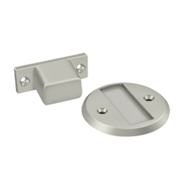 Deltana - Magnetic Door Holder Flush 2-1/2'' Diameter - Brushed Nickel