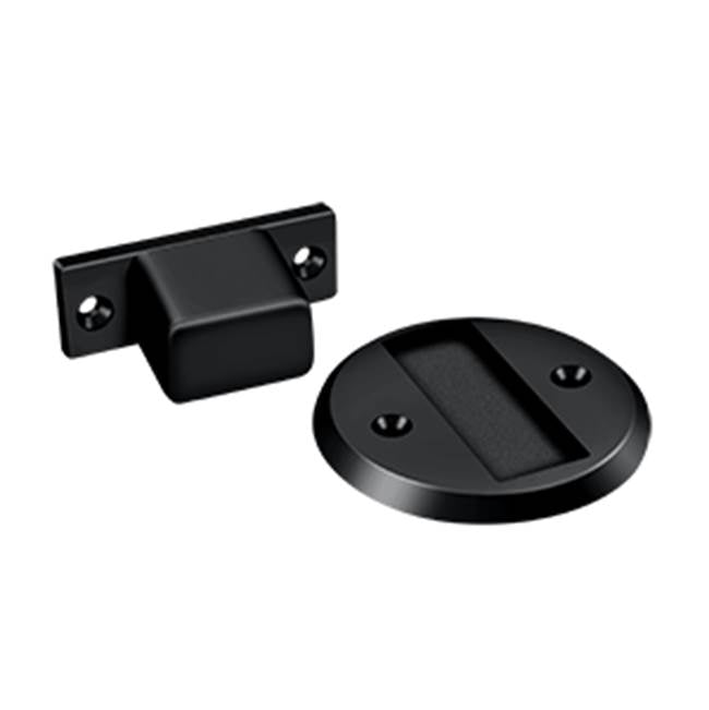 Deltana - Magnetic Door Holder Flush 2-1/2'' Diameter - Paint Black