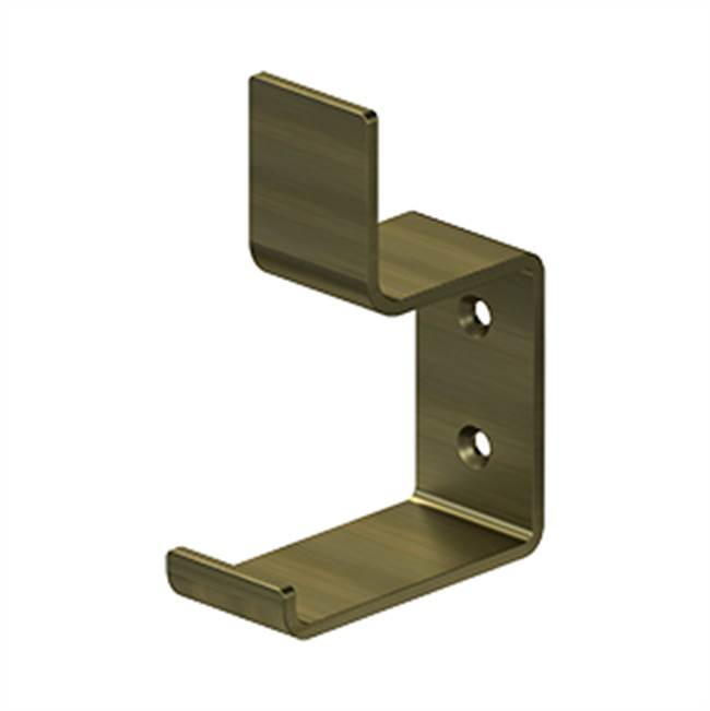 Deltana - Heavy Duty, Modern Hook, 2-5/8'' Projection - Antique Brass