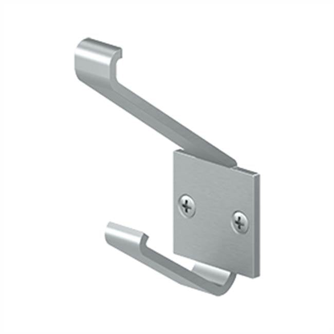 Deltana - Modern Hook, 2-1/4'' Projection - Brushed Chrome