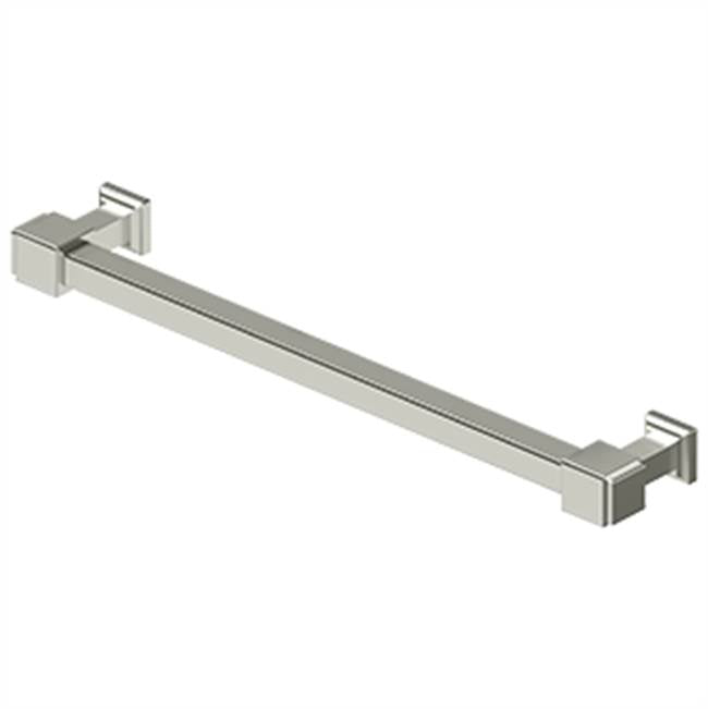 Deltana - Decorative Cabinet Pull 7'', Manhattan, Solid Brass - Polished Nickel