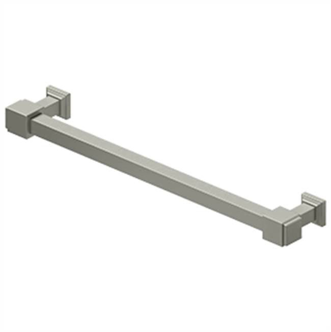 Deltana - Decorative Cabinet Pull 7'', Manhattan, Solid Brass - Brushed Nickel