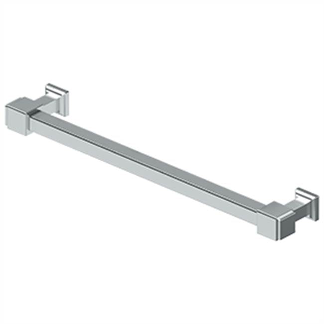 Deltana - Decorative Cabinet Pull 7'', Manhattan, Solid Brass - Polished Chrome