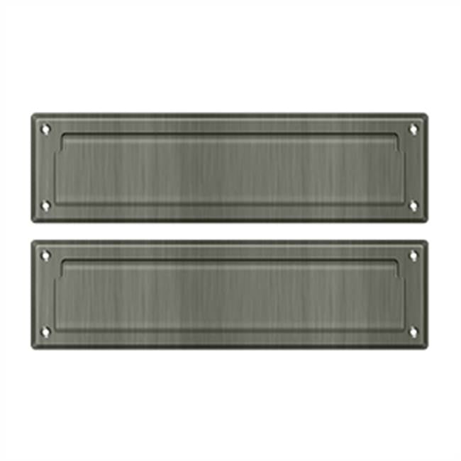 Deltana - Mail Slot 13-1/8'' with Interior Flap - Antique Nickel