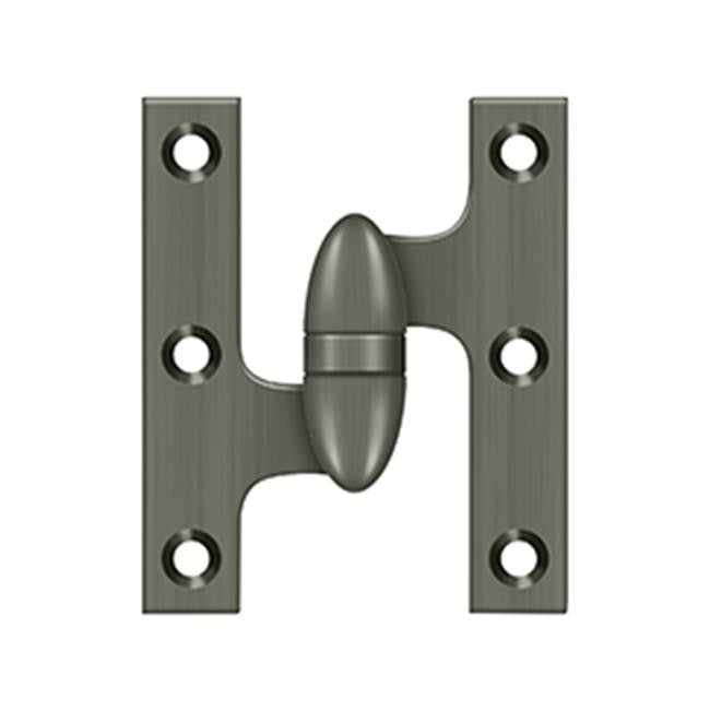 Deltana - 3'' x 2-1/2'' Hinge - Antique Nickel