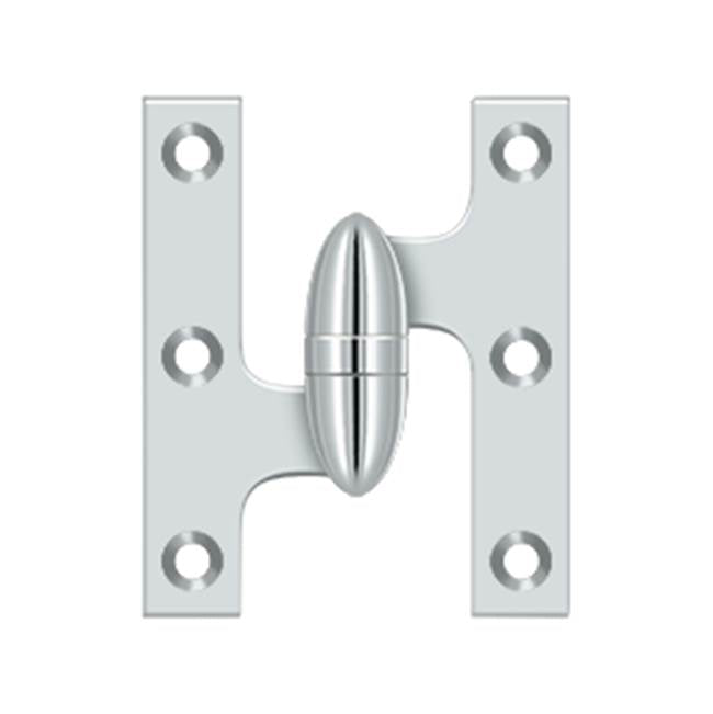 Deltana - 3'' x 2-1/2'' Hinge - Polished Chrome