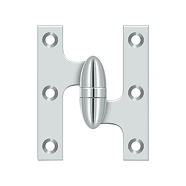 Deltana - 3'' x 2-1/2'' Hinge - Polished Chrome