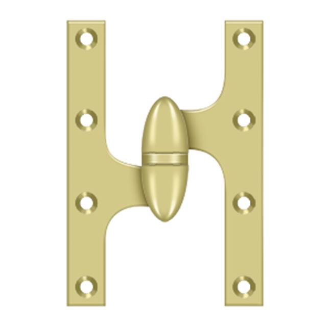 Deltana - 6'' x 4'' Hinge - Polished Brass