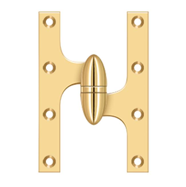 Deltana - 6'' x 4'' Hinge - PVD Polished Brass