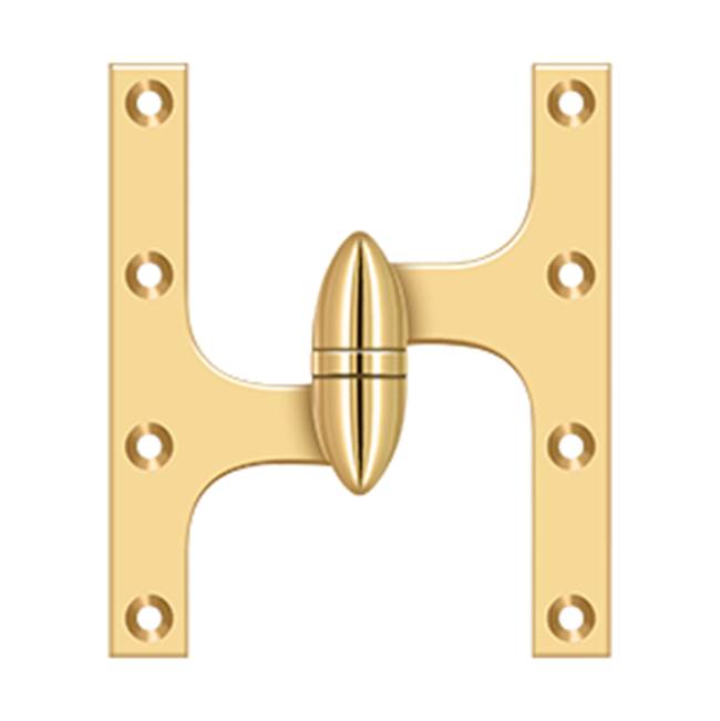 Deltana - 6'' x 5'' Hinge - PVD Polished Brass