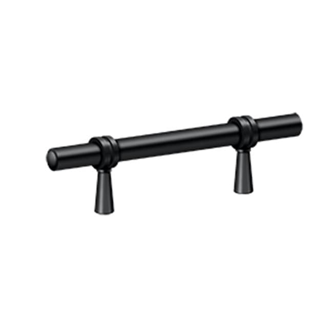 Deltana - Adjustable Pull 4-3/4'' - Paint Black