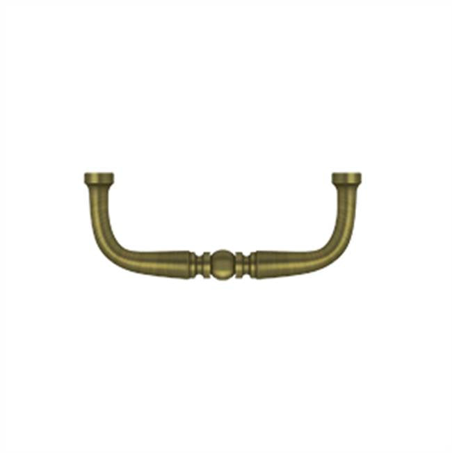 Deltana - Wire Pull, Traditional, 3'' - Antique Brass