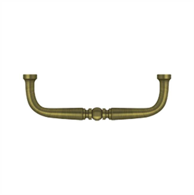 Deltana - Wire Pull, Traditional, 3-1/2'' - Antique Brass
