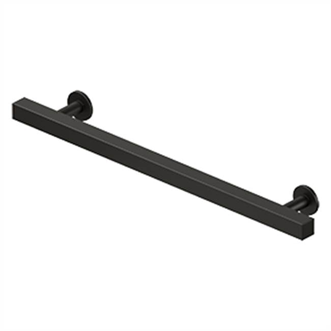 Deltana - Contemporary Cabinet Pull, 7'', Pommel, Solid Brass - Oil-rubbed Bronze