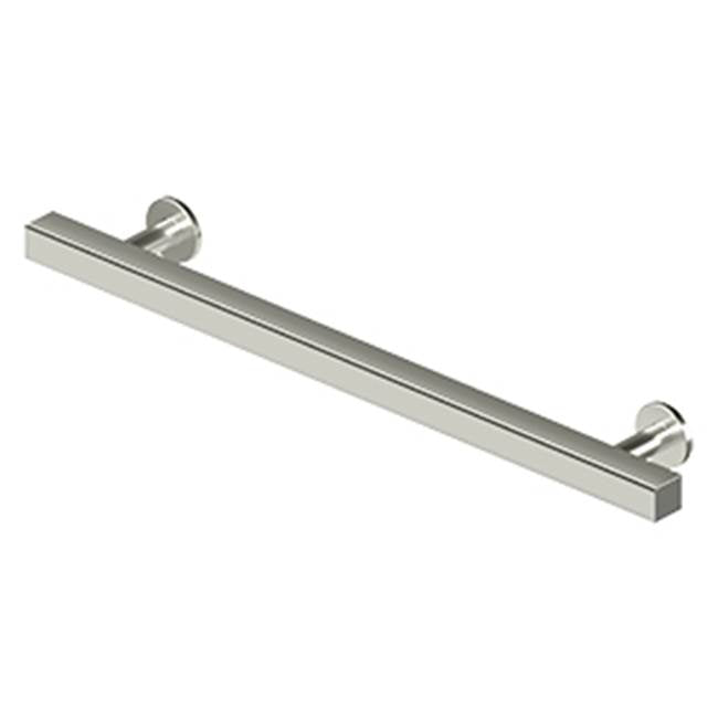 Deltana - Contemporary Cabinet Pull, 7'', Pommel, Solid Brass - Polished Nickel