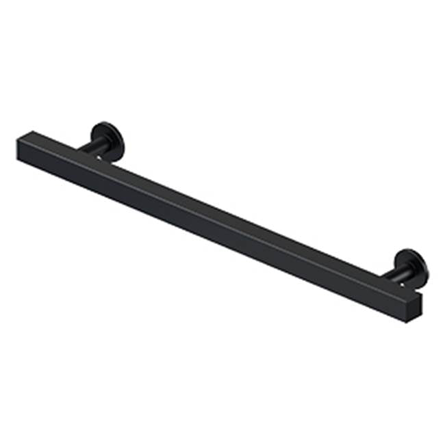 Deltana - Contemporary Cabinet Pull, 7'', Pommel, Solid Brass - Paint Black