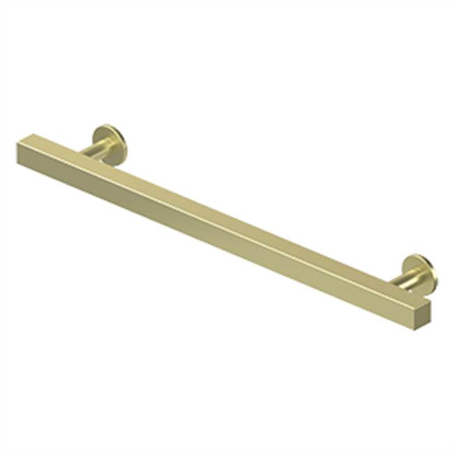 Deltana - Contemporary Cabinet Pull, 7'', Pommel, Solid Brass - Unlacquered Brass
