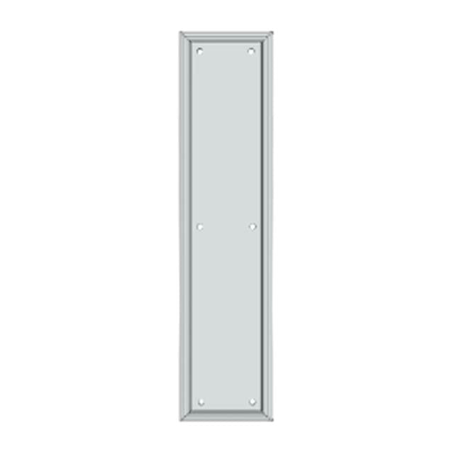 Deltana - Framed Push Plate, HD, 3 1/2'' x 15'' - Polished Chrome