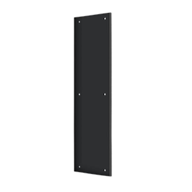 Deltana - Push Plate 3-1/2'' x 15'' - Paint Black