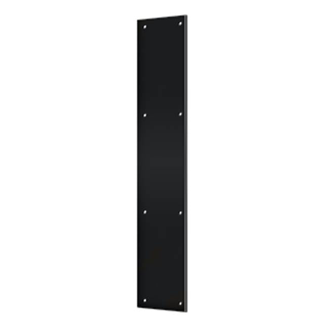 Deltana - Push Plate 3-1/2'' x 20'' - Paint Black