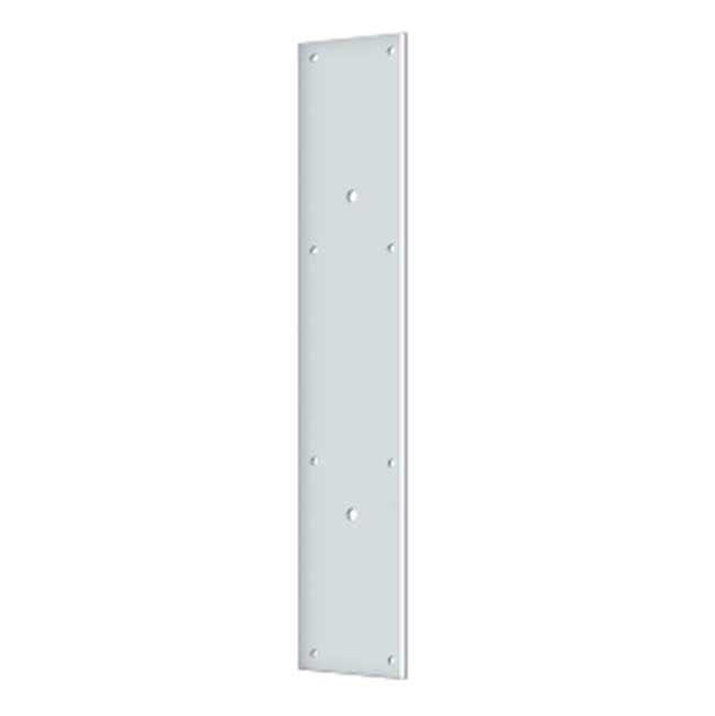 Deltana - Push Plate 20'' for 10'' Door Pull - Polished Chrome