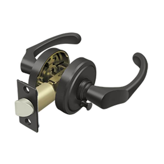 Deltana - Chapelton Lever Privacy, Left Hand - Oil-rubbed Bronze