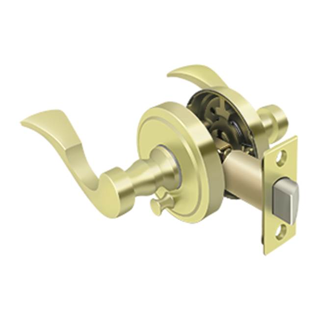 Deltana - Lacovia Lever Privacy, Right Hand - Polished Brass
