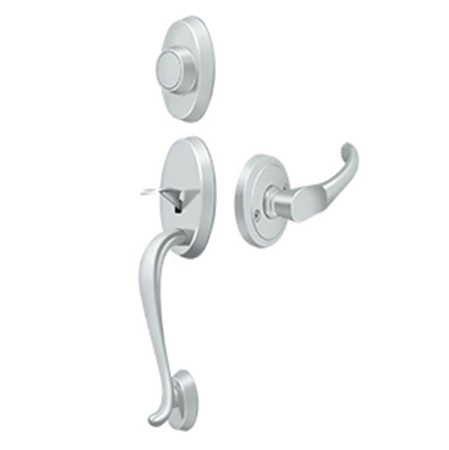 Deltana - Riversdale Handleset with Chapelton Lever Dummy - Polished Chrome