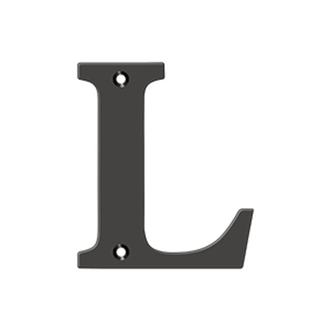 Deltana - 4'' Residential Letter L - Oil-rubbed Bronze