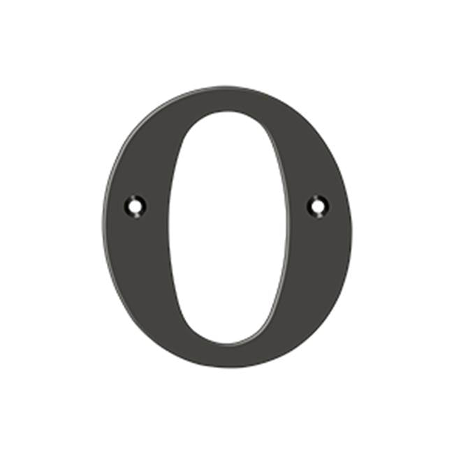 Deltana - 4'' Residential Letter O - Oil-rubbed Bronze