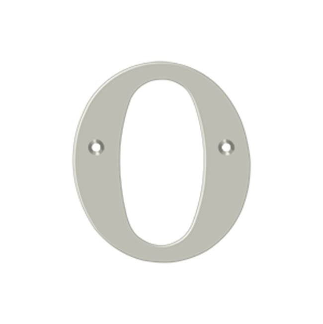 Deltana - 4'' Residential Letter O - Brushed Nickel