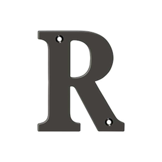 Deltana - 4'' Residential Letter R - Oil-rubbed Bronze