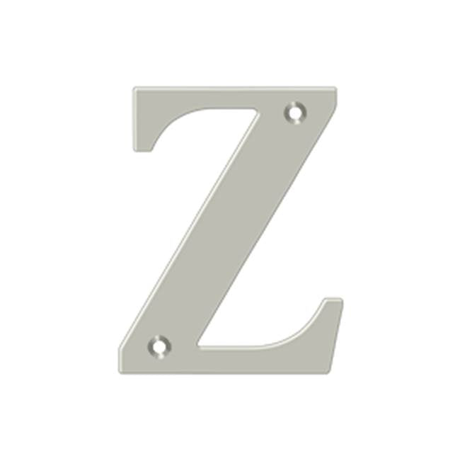 Deltana - 4'' Residential Letter Z - Brushed Nickel